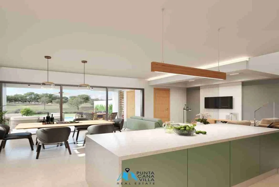 Spacious Three Bedroom Duplex Villa For Sale In Bavaro, Punta Cana With Family Room ()