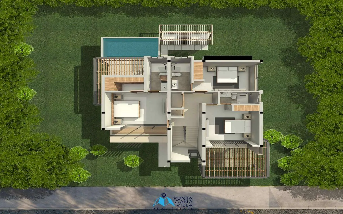 Increíble Villa Dúplex De Tres Habitaciones En Venta En Bávaro, Punta Cana
