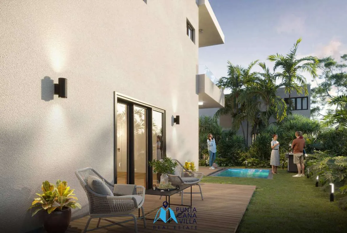 Cozy three bedroom villa for sale in Bavaro, Punta Cana within gated community, Daos villas ()