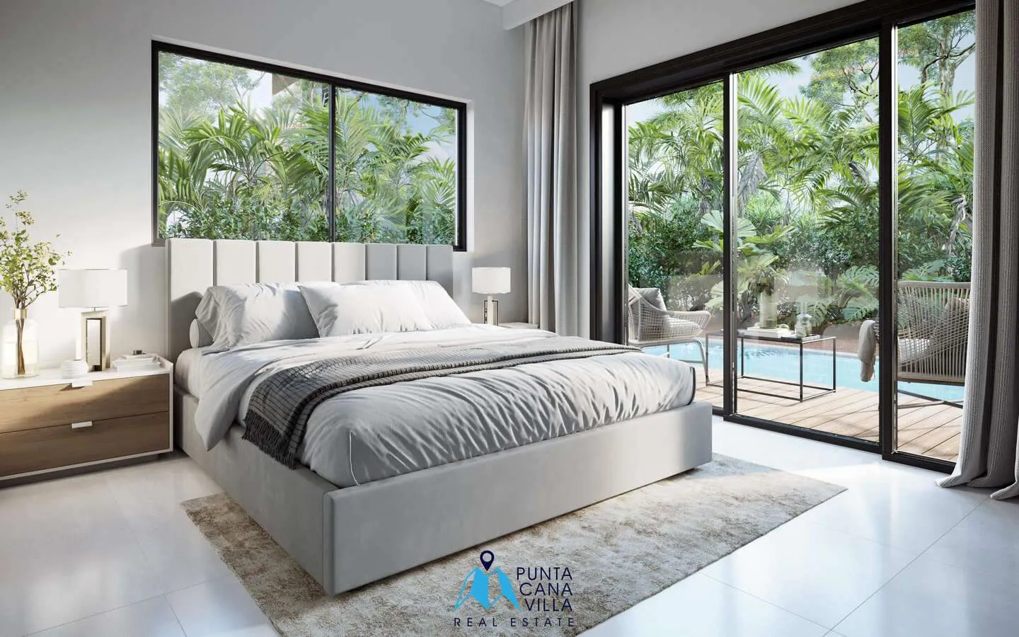 Acogedora Villa De Tres Habitaciones En Venta En Bávaro, Punta Cana Dentro De Comunidad Cerrada