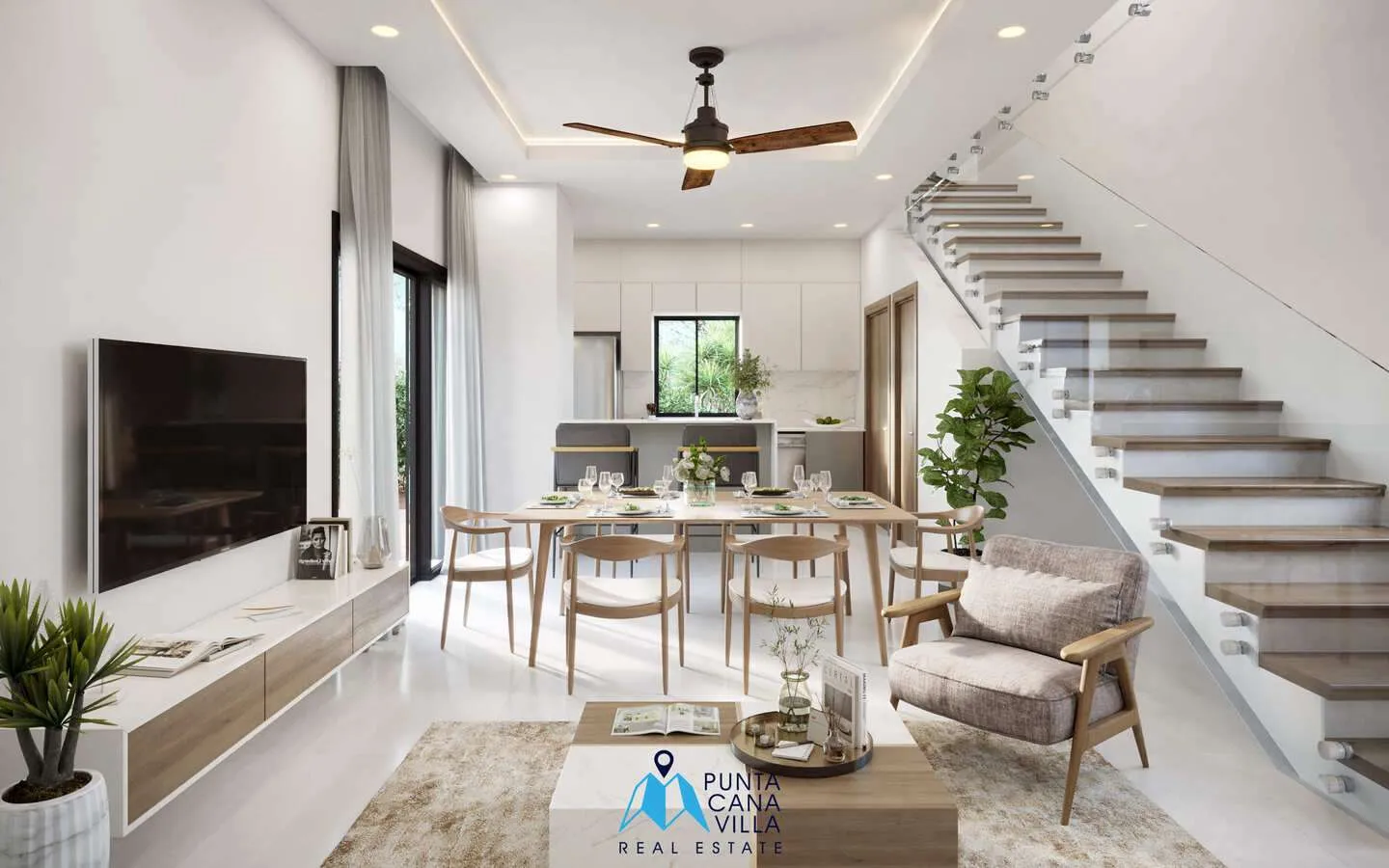 Acogedora Villa De Tres Habitaciones En Venta En Bávaro, Punta Cana Dentro De Comunidad Cerrada