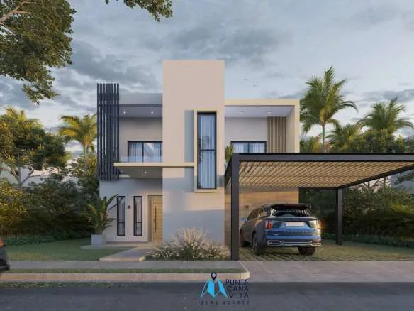 Lovely three bedroom duplex villa for sale in Bavaro, Punta Cana near Downtown, Daos Villas