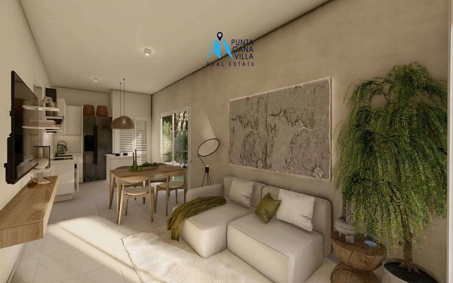 Luxueuse maison de trois chambres à vendre à Macao, Punta Cana