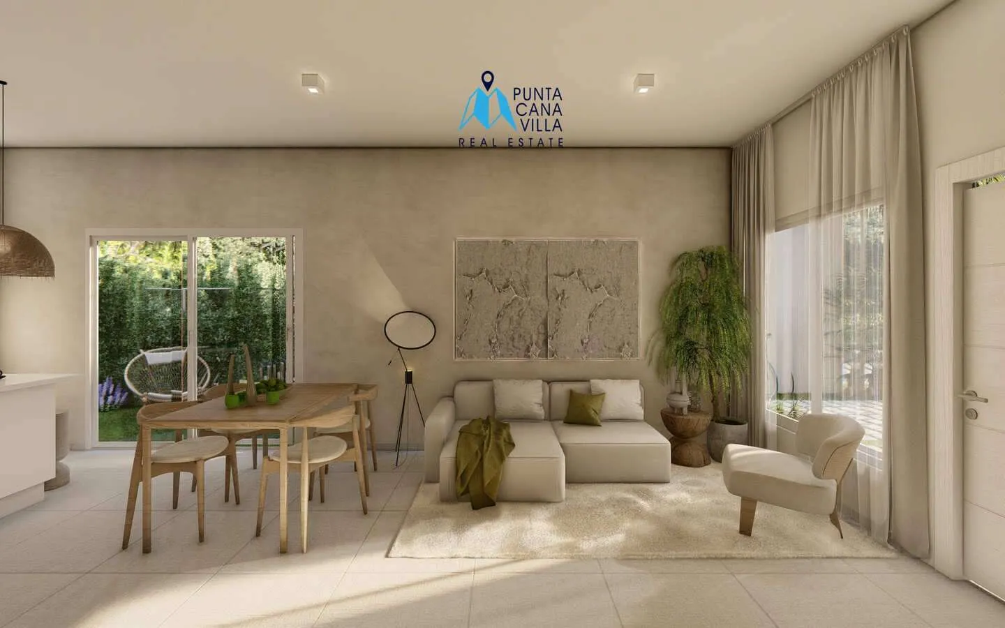 Luxueuse maison de trois chambres à vendre à Macao, Punta Cana