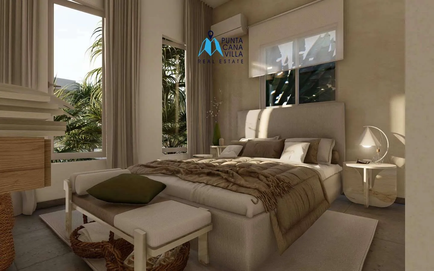 Luxueuse maison de trois chambres à vendre à Macao, Punta Cana