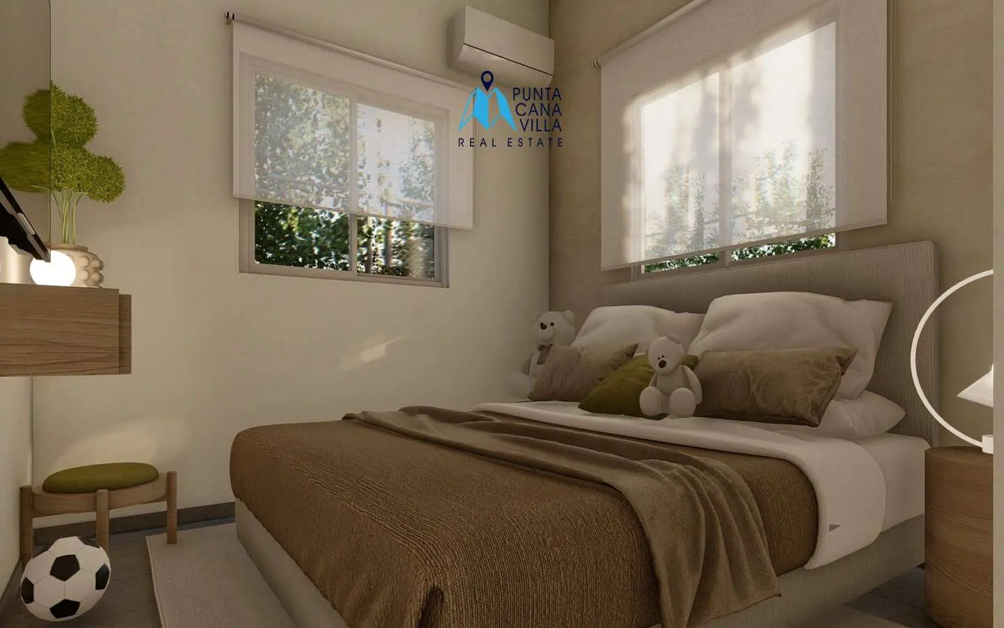 Luxueuse maison de trois chambres à vendre à Macao, Punta Cana