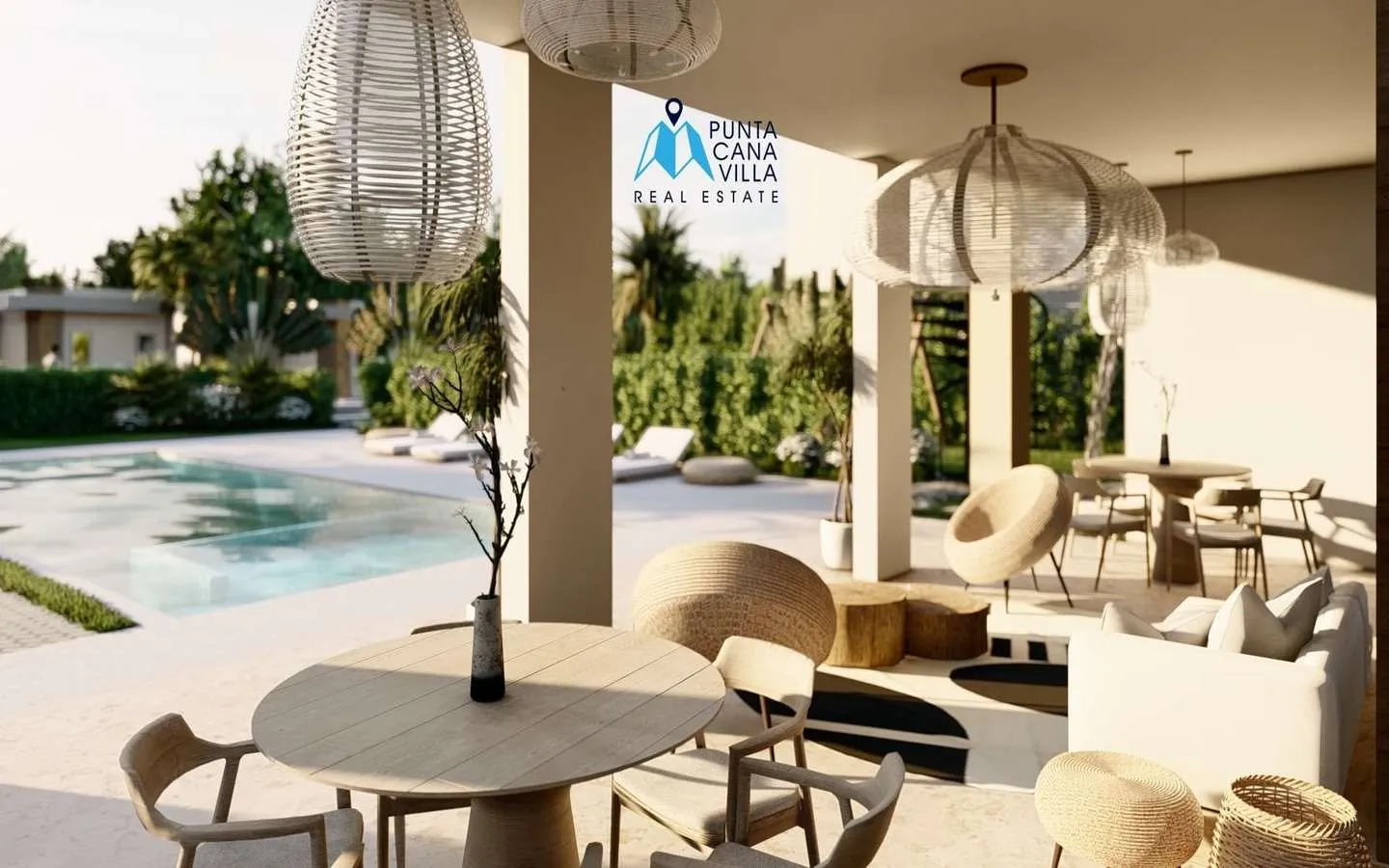 Luxueuse maison de trois chambres à vendre à Macao, Punta Cana