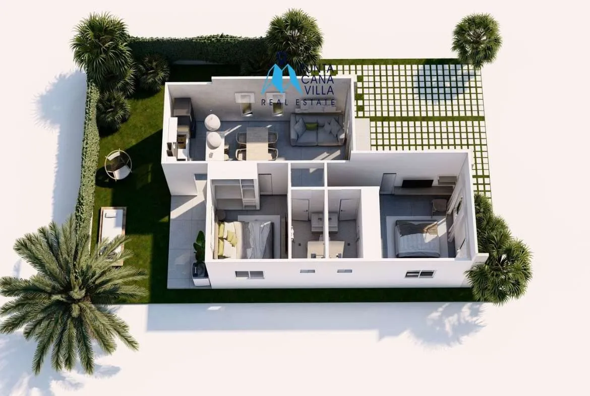 Splendid two bedroom villa for sale in Macao, Punta Cana, View Macao Crasqui Phase ()