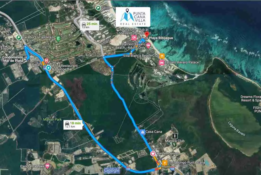 beach map villa for sale punta cana mar de plata