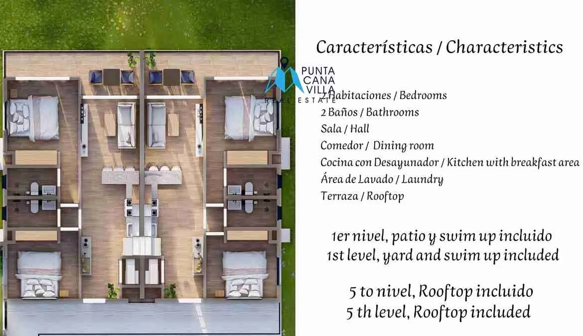forest punta cana condo for sale two bedrooms