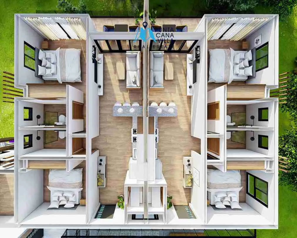 forest punta cana ground floor condo for sale two bedrooms