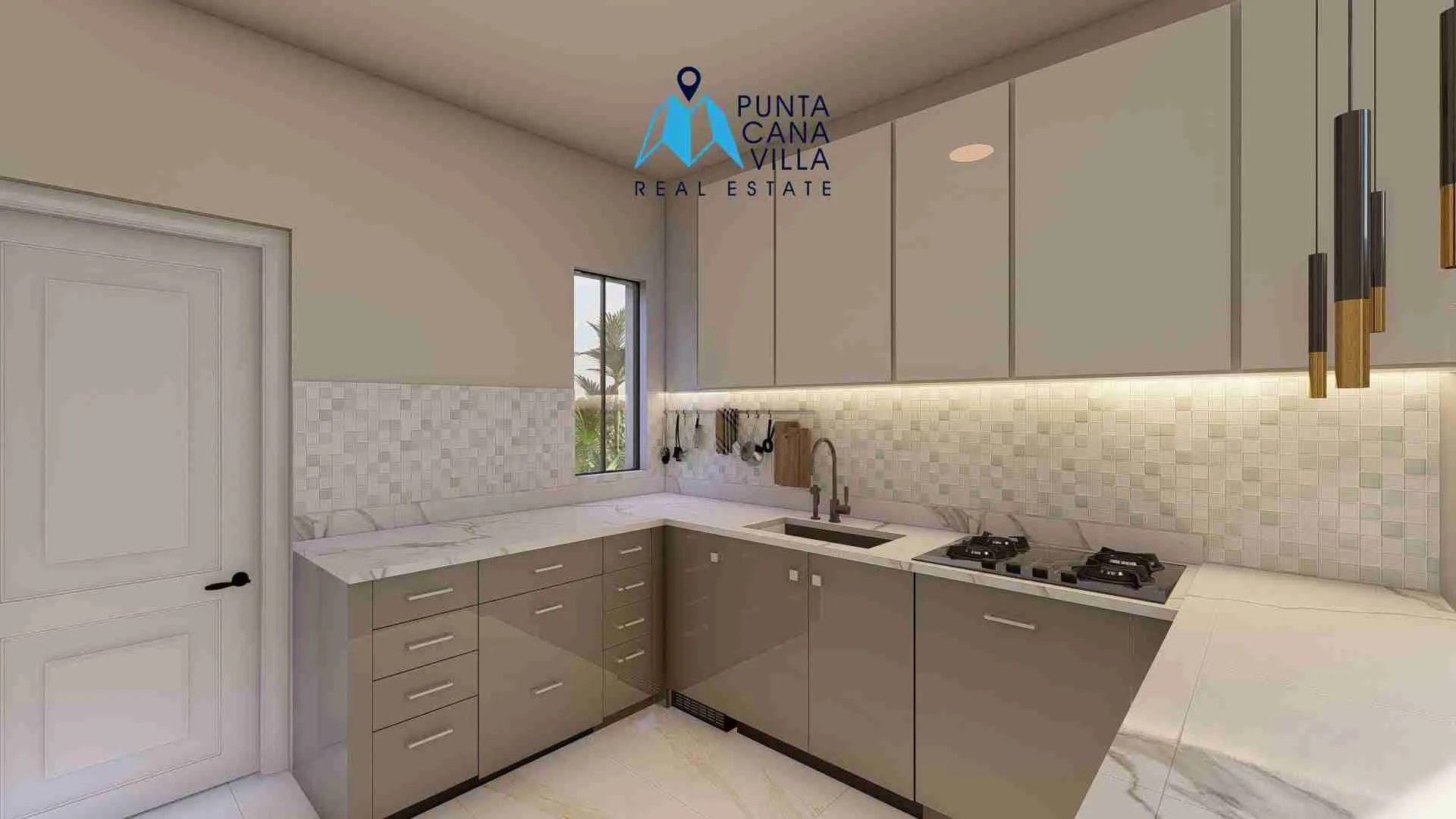 palmeras resipal punta cana villa for sale two bedroomsCOCINA