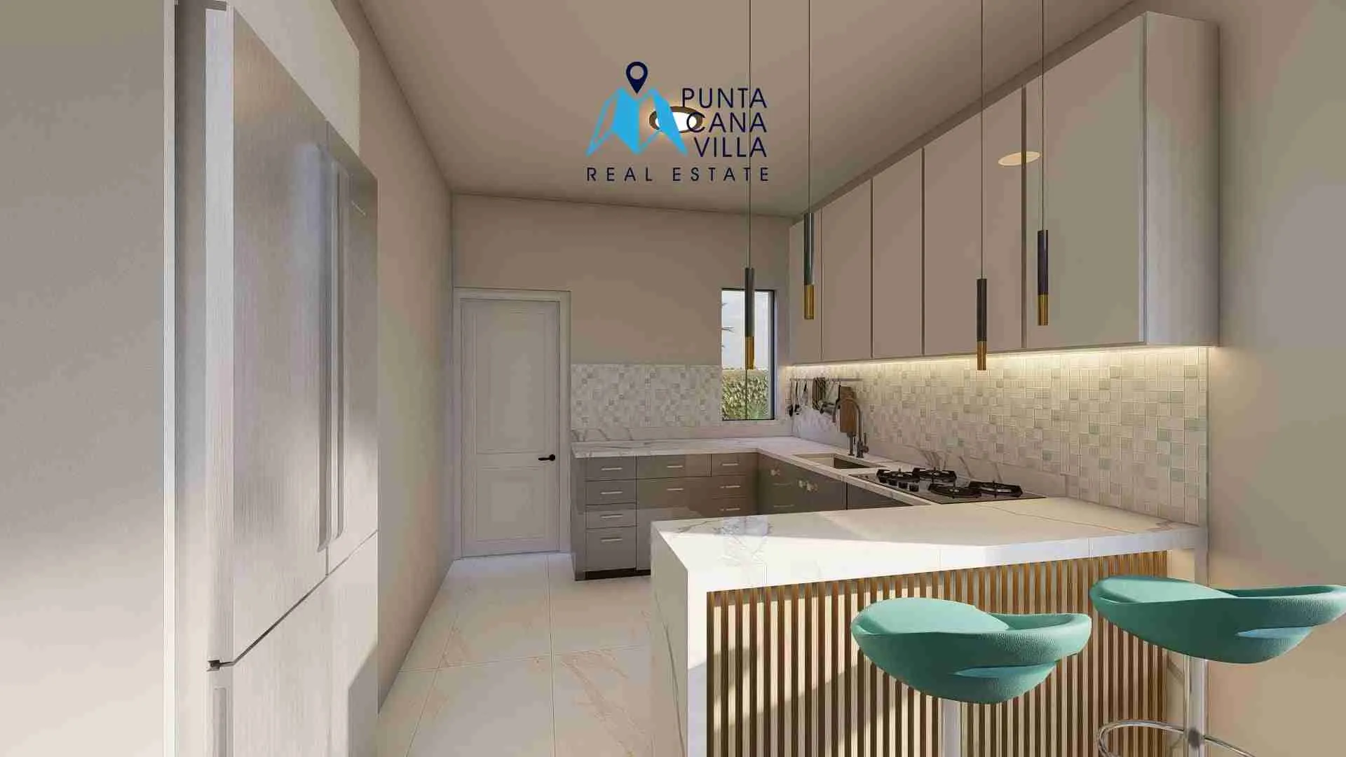 palmeras resipal punta cana villa for sale two bedroomsCOCINA