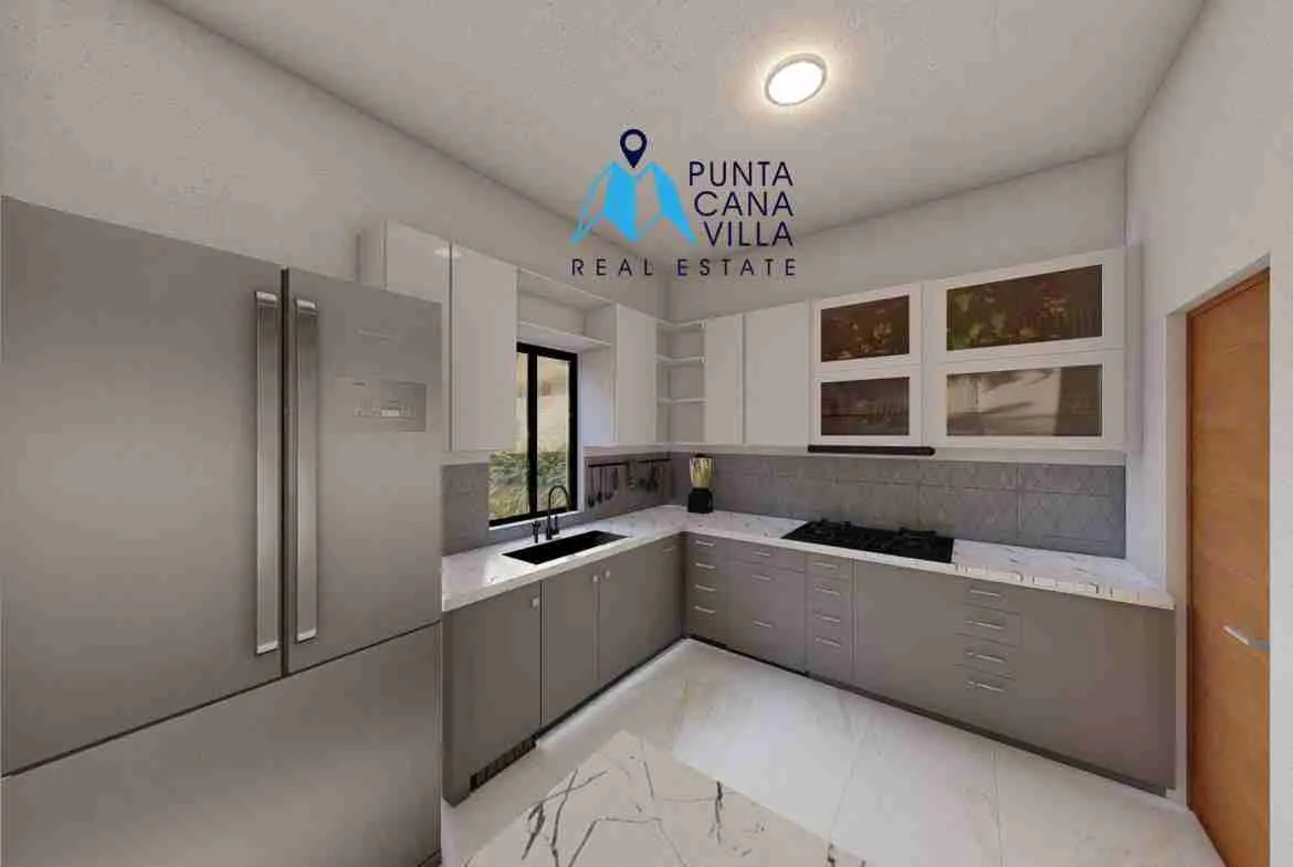 palmeras resipal punta cana villa for sale two bedroomsCOCINA