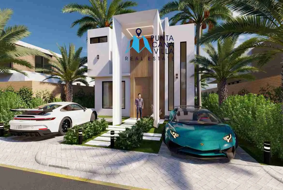 palmeras resipal punta cana villa for sale two bedroomsFACHADA