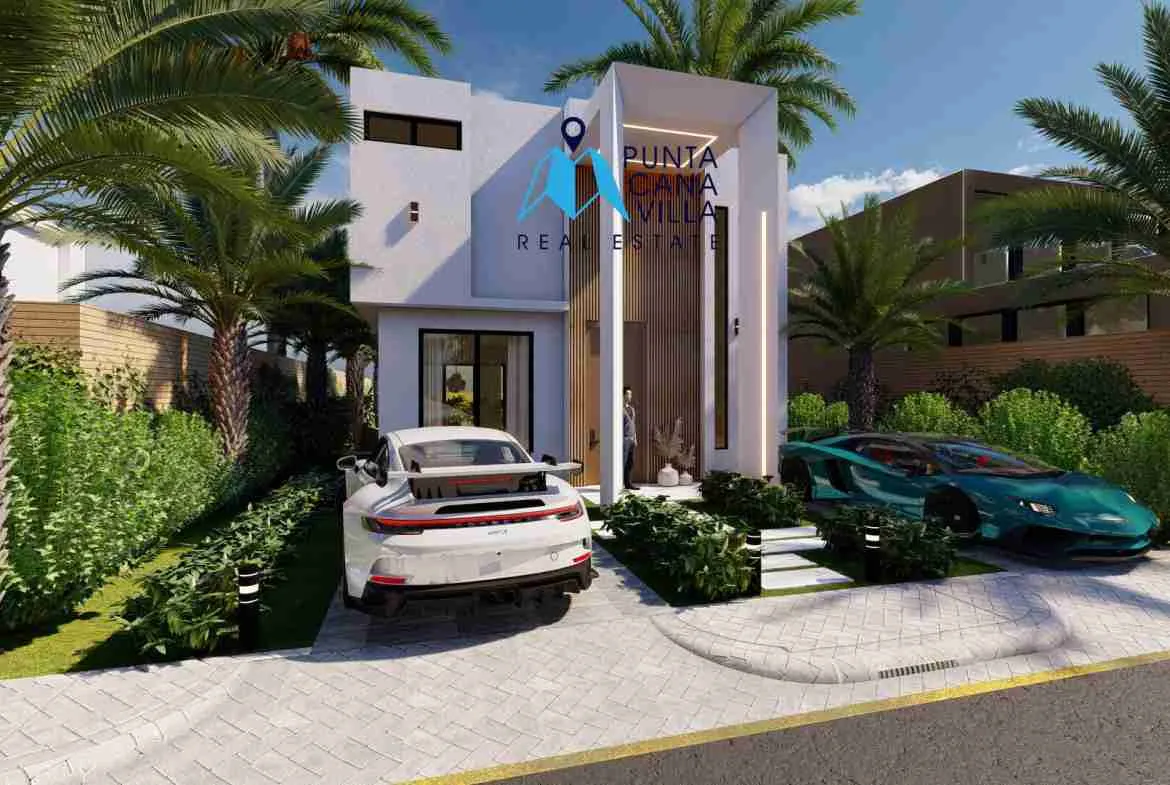 palmeras resipal punta cana villa for sale two bedroomsFACHADA