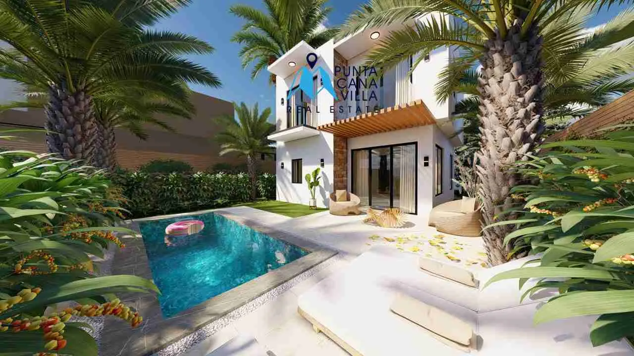 palmeras resipal punta cana villa for sale two bedroomsPATIO PISCINA palmeras resipal punta cana villa for sale two bedroomsPATIO PISCINA