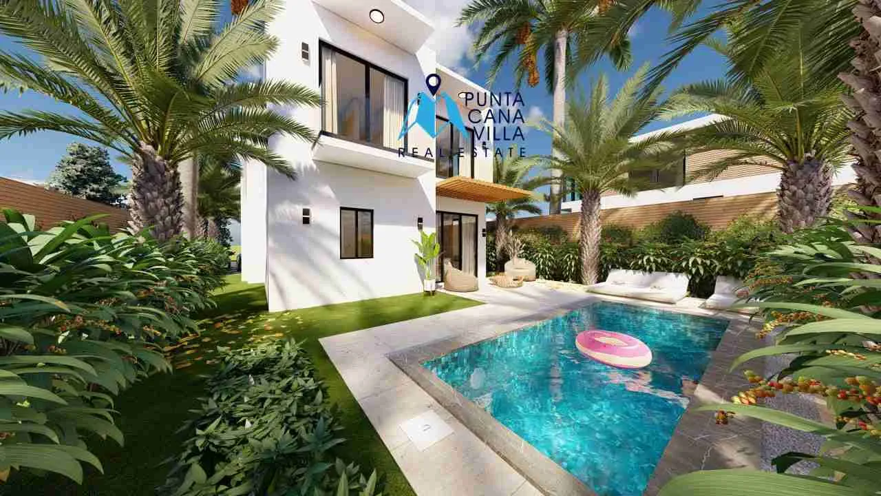 palmeras resipal punta cana villa for sale two bedroomsPATIO PISCINA palmeras resipal punta cana villa for sale two bedroomsPATIO PISCINA