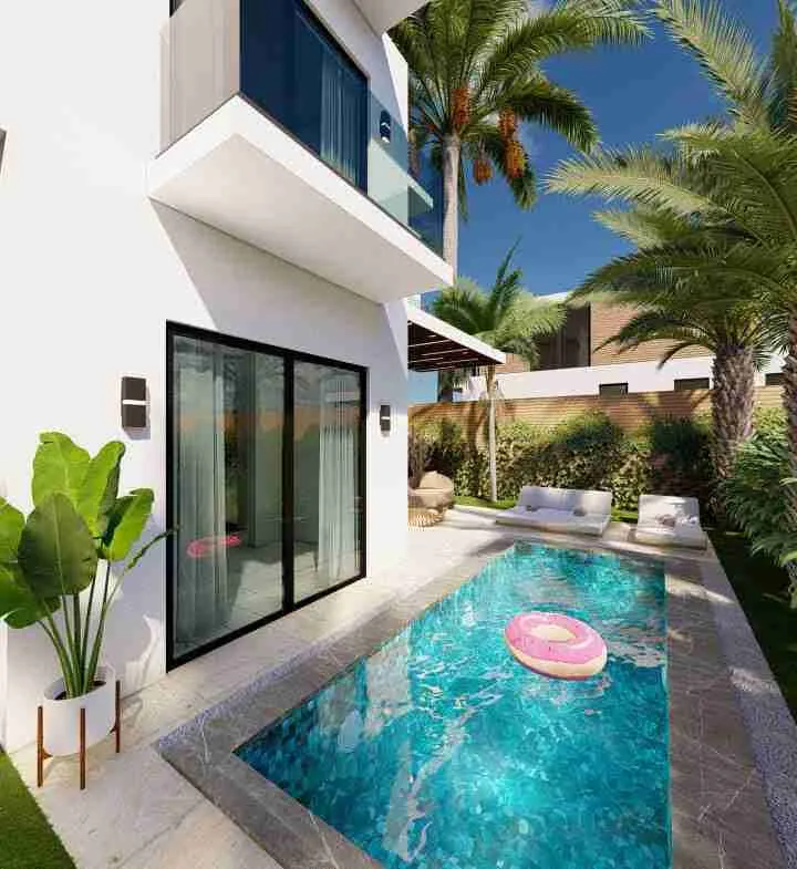 palmeras resipal punta cana villa for sale two bedroomsPISCINA PATIO