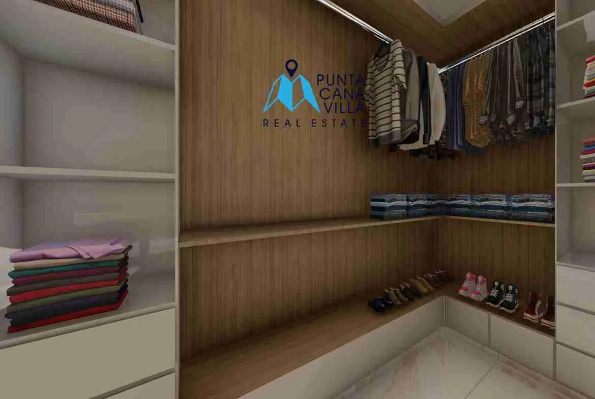 palmeras resipal punta cana villa for sale two bedroomsWALKING CLOSET