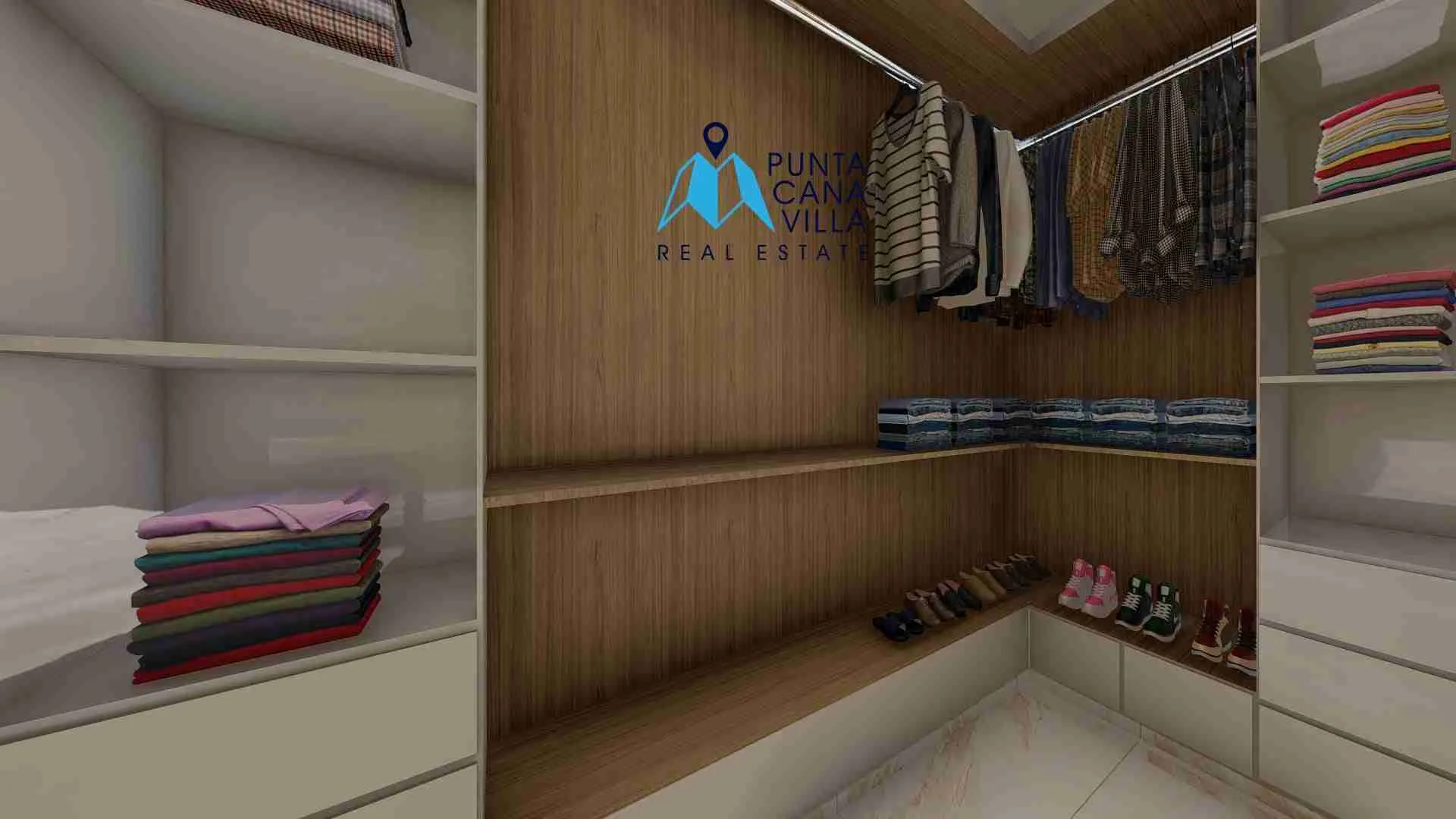 palmeras resipal punta cana villa for sale two bedroomsWALKING CLOSET palmeras resipal punta cana villa for sale two bedroomsWALKING CLOSET