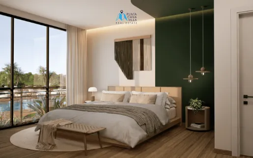 Atractivo Apartamento de dos dormitorios en venta en Bávaro, Punta Cana, con acceso al club de playa