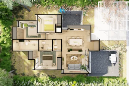 Charming three bedroom villa for sale in Macao, Punta Cana, Macao Hills Phase ()