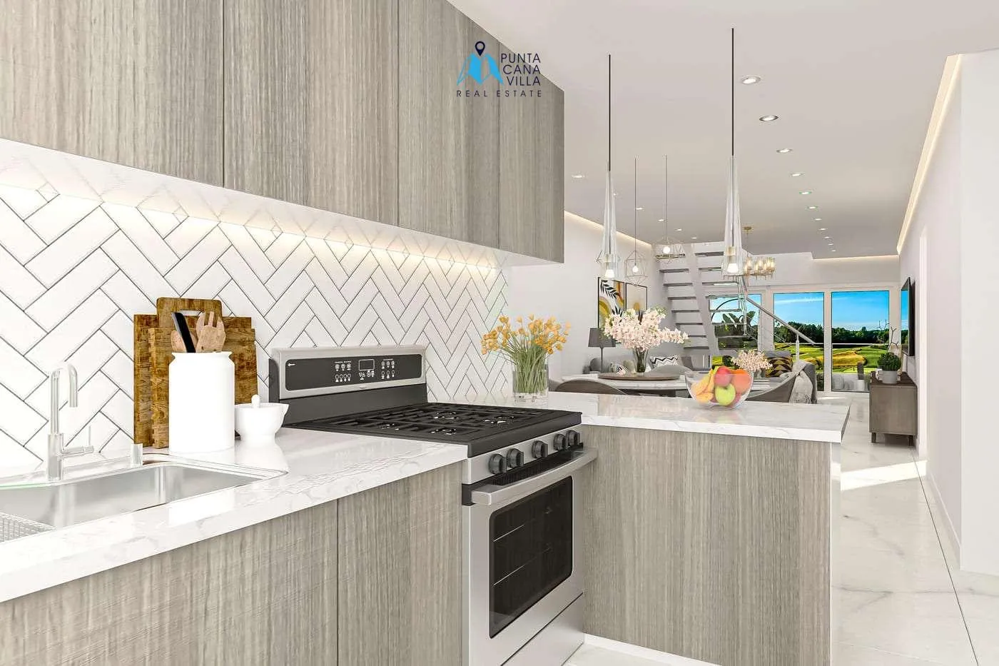 Áticos en venta en Palm Oasis, Punta Cana; con jacuzzi, campo de golf, playa privada, pickleball y casino