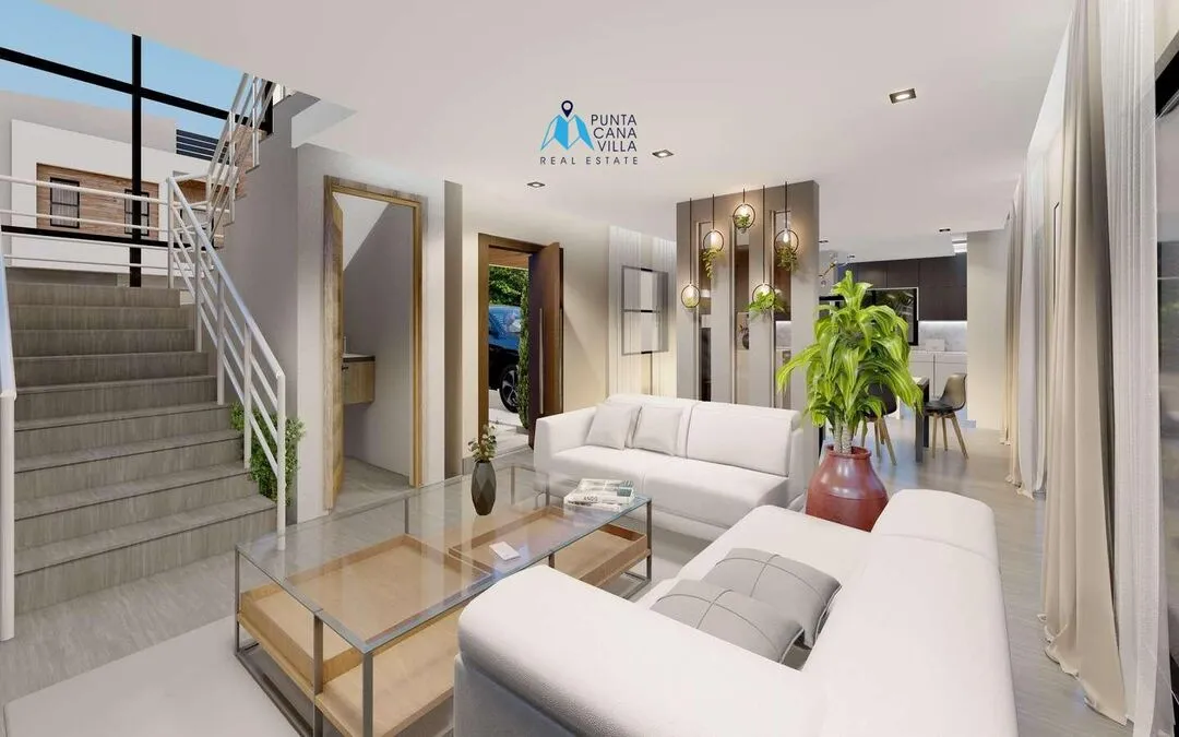 Estética Casa de Tres Habitaciones en Venta en Bávaro, Punta Cana