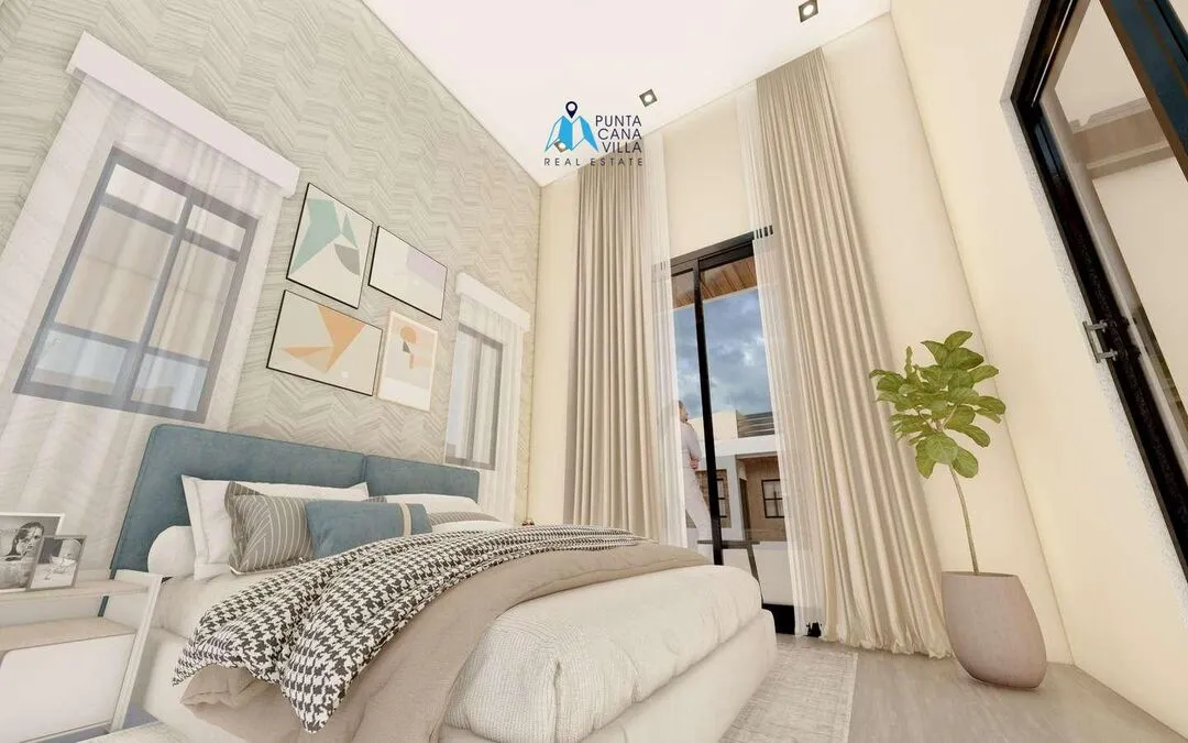 Estética Casa de Tres Habitaciones en Venta en Bávaro, Punta Cana