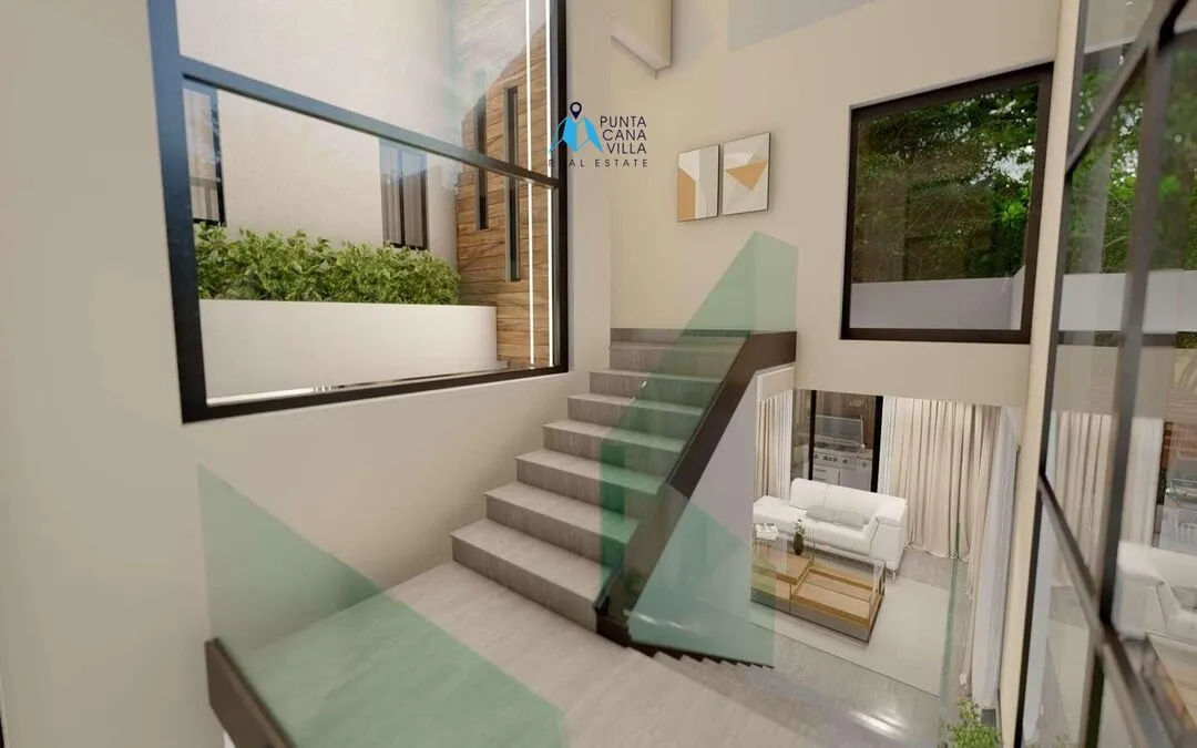 Estética Casa de Tres Habitaciones en Venta en Bávaro, Punta Cana