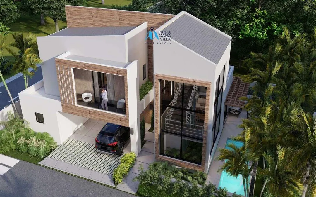 Estética Casa de Tres Habitaciones en Venta en Bávaro, Punta Cana