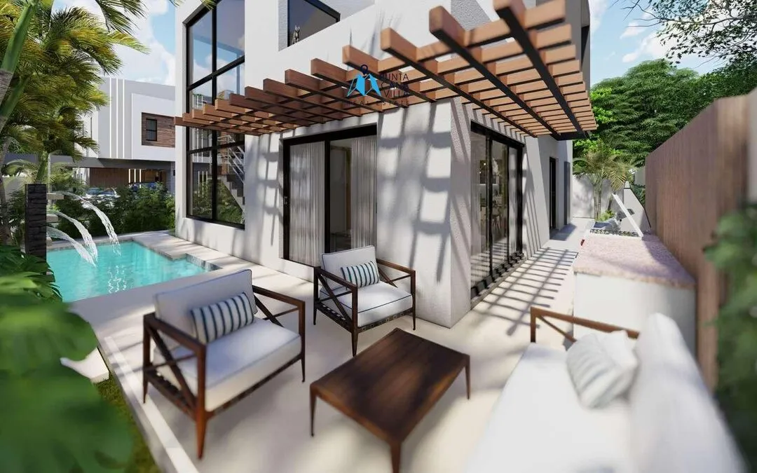 Estética Casa de Tres Habitaciones en Venta en Bávaro, Punta Cana