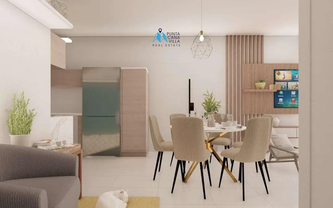 Colinas de Punta Cana : Spacieux condo de trois chambres à vendre à Bávaro avec gymnase, piscines et commodités familiales