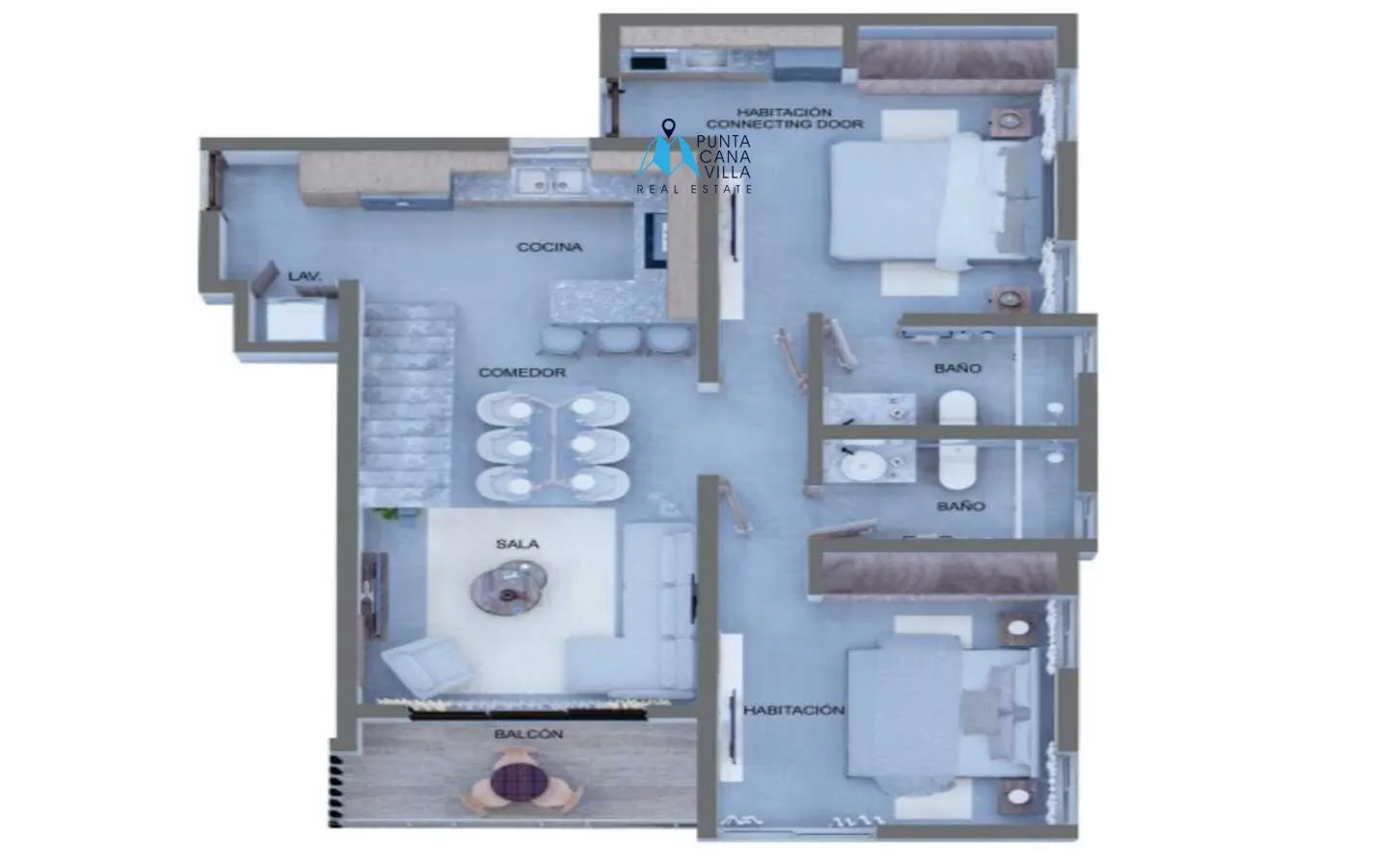 El Cortesito, Two Bedroom Penthouse For Sale In Bavaro, Punta Cana, Palm Beach Bavaro () El Cortesito, Two Bedroom Penthouse For Sale In Bavaro, Punta Cana, Palm Beach Bavaro ()