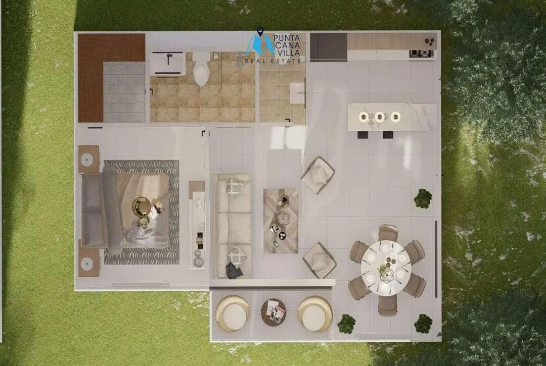 Elegant One Bedroom Condo For Sale In Bavaro, Punta Cana With Pets Park, Colinas de Punta Cana ()