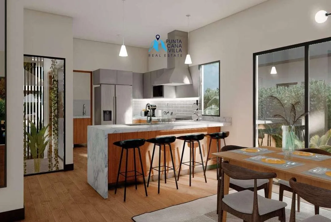 Homely Three Bedroom Villa For Sale In Las Canas, Cap Cana Surrounded By Lush Green Areas ()