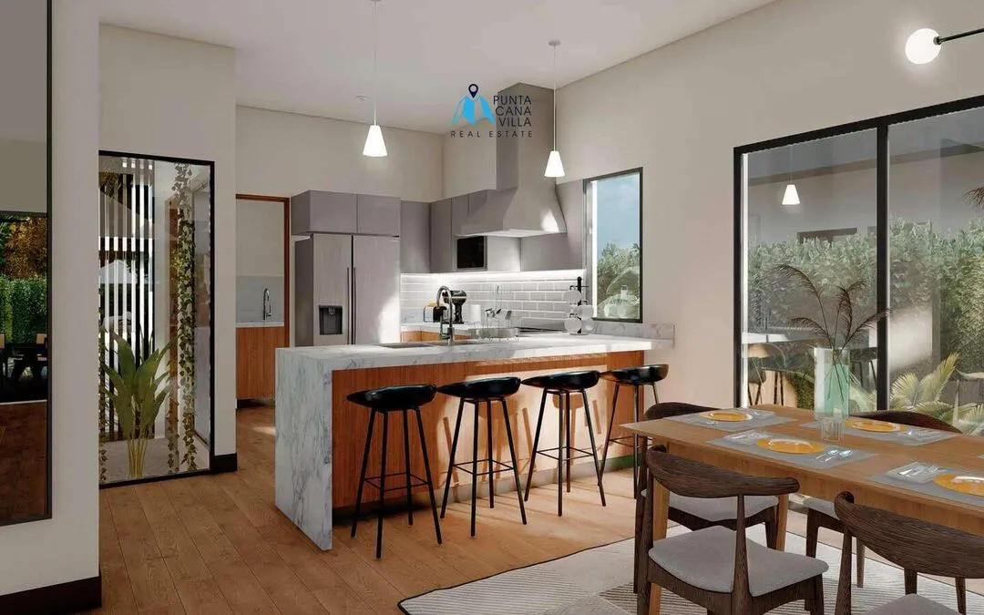 Homely Three Bedroom Villa For Sale In Las Canas, Cap Cana Surrounded By Lush Green Areas ()