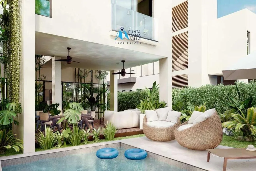 Homely Three Bedroom Villa For Sale In Las Canas, Cap Cana Surrounded By Lush Green Areas ()