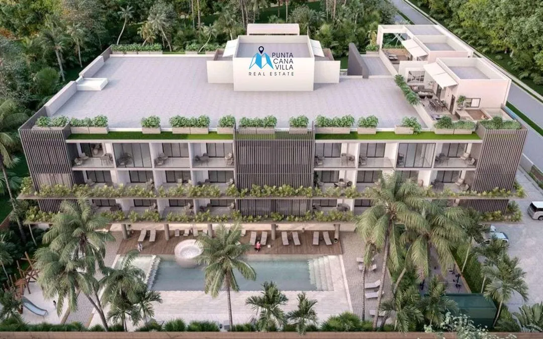 Vita del Mare, Ciudad Las Canas, Apartamento De Dos Habitaciones En Venta En Cap Cana Con Piscina Tipo Playa
