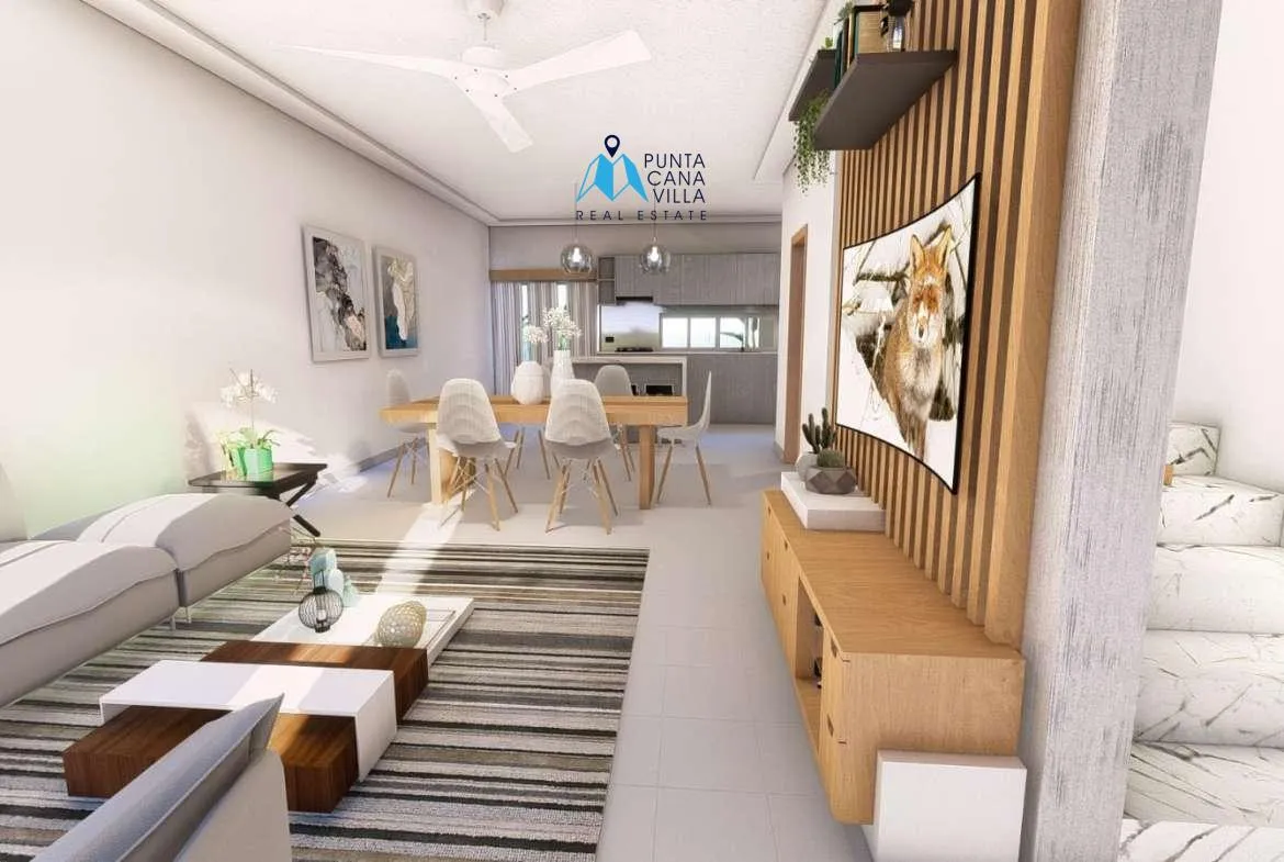 Incredible Three Bedroom Duplex Villa For Sale In White Sands, Bavaro, Punta Cana, Villas Deluxe ()