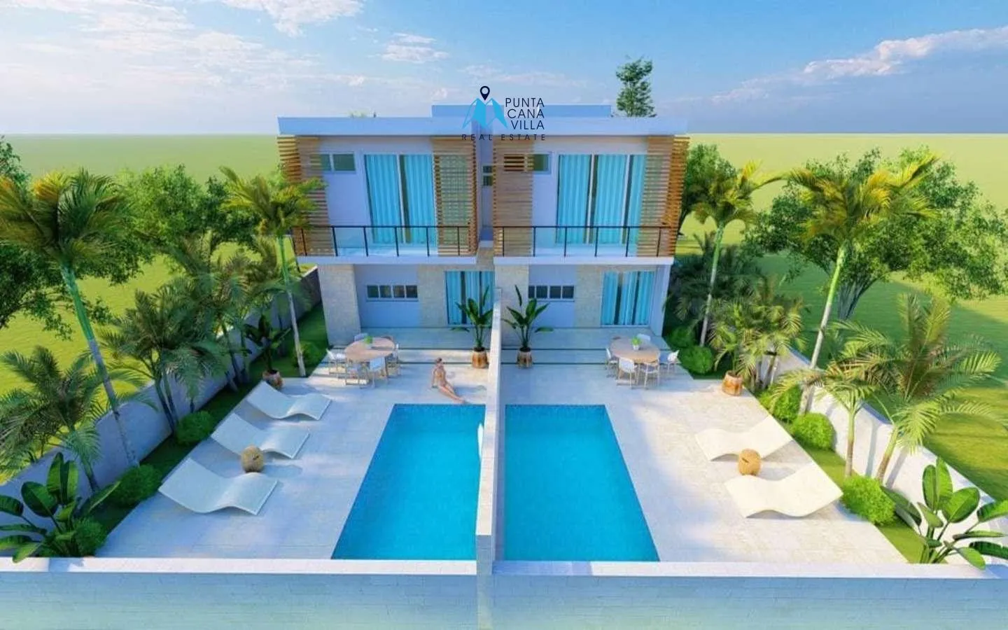 Increíble Villa Dúplex De Dos Habitaciones En Venta En Brisas de Punta Cana, Centro, Punta Cana