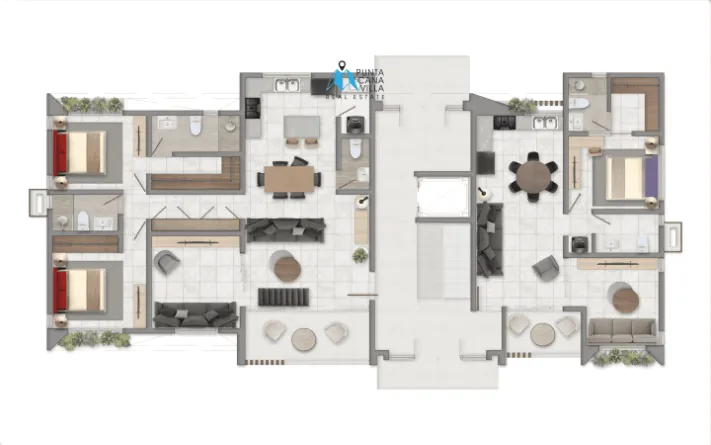 Lovely Three Bedroom Condo For Sale In Vista Cana, Bavaro, Punta Cana, The Sunset Residential () Lovely Three Bedroom Condo For Sale In Vista Cana, Bavaro, Punta Cana, The Sunset Residential ()