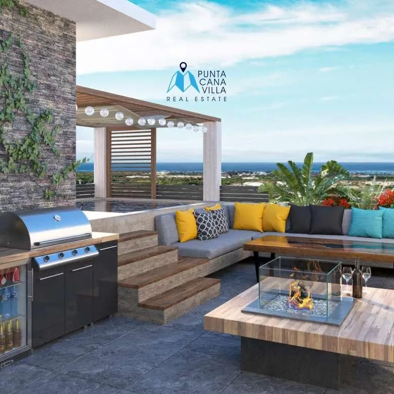 Palms Oasis penthouse for sale Punta Cana, Terrace jacuzzi