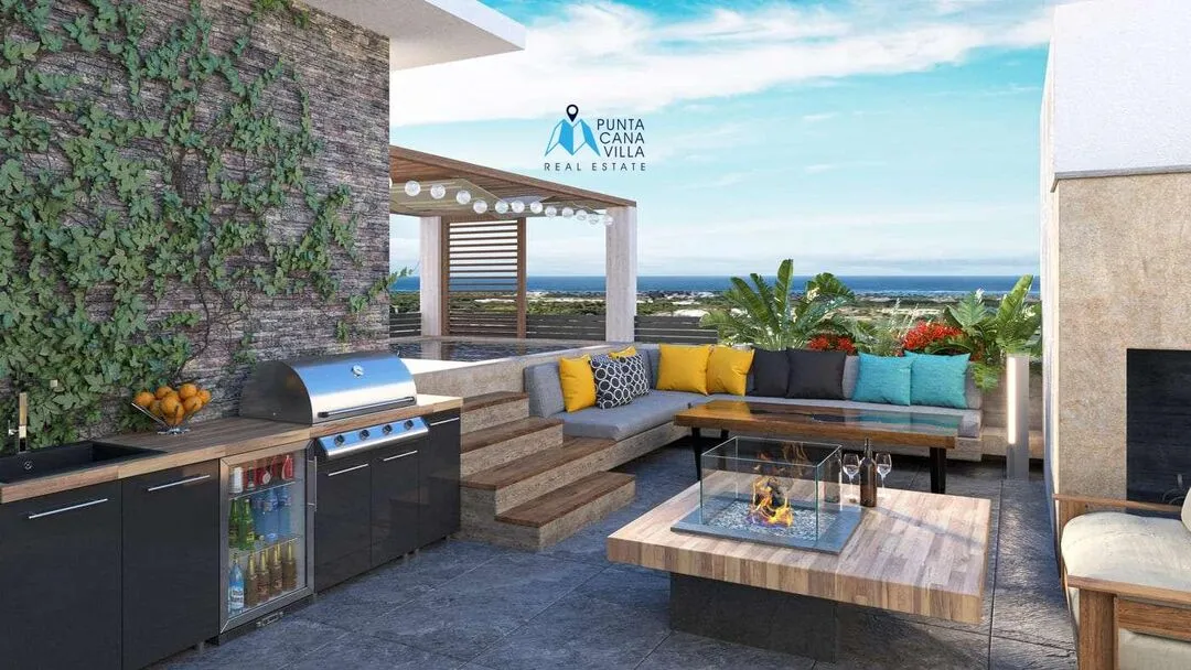 Palms Oasis penthouse for sale Punta Cana, Terrace jacuzzi