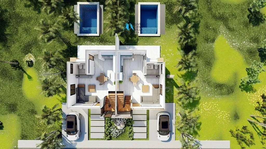 Increíble Villa Dúplex De Dos Habitaciones En Venta En Brisas de Punta Cana, Centro, Punta Cana