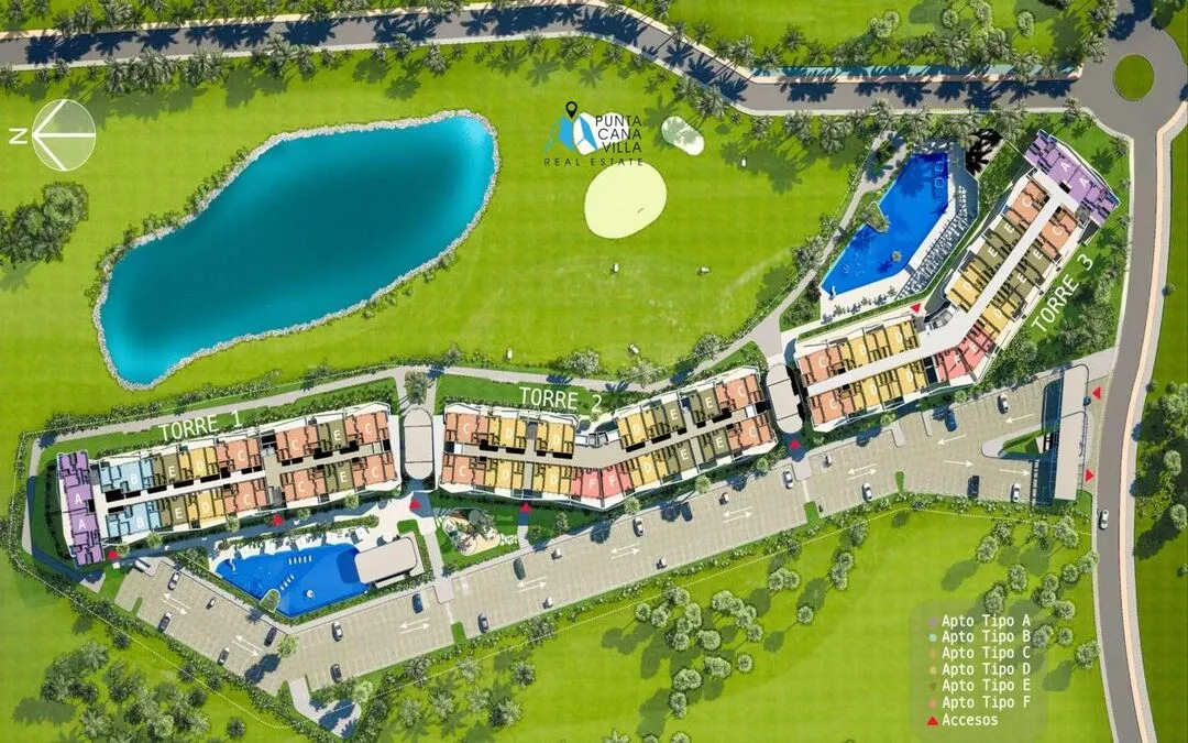 Amplio Tres Dormitorios Apartamento En Venta En Punta Cana