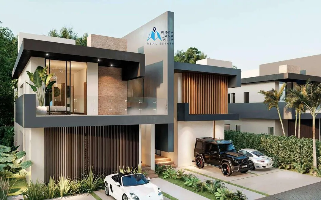 Spacious Three Bedroom Villa For Sale In Ciudad Las Canas, Cap Cana With Large Covered Terrace ()