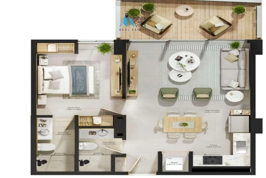 Splendid One Bedroom Condo For Sale In Punta Cana ()