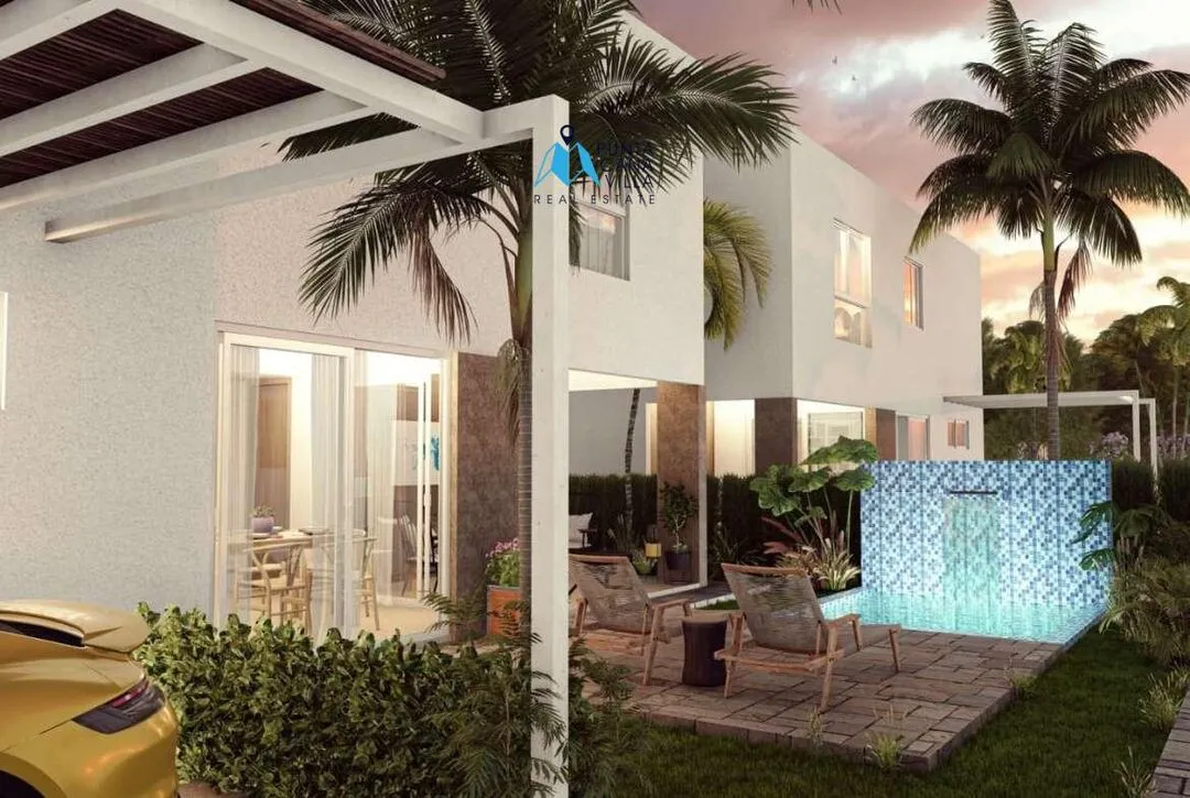 Stylish Two Bedroom Villa For Sale In Veron, Bavaro, Punta Cana, Coral Villa Palmera ()